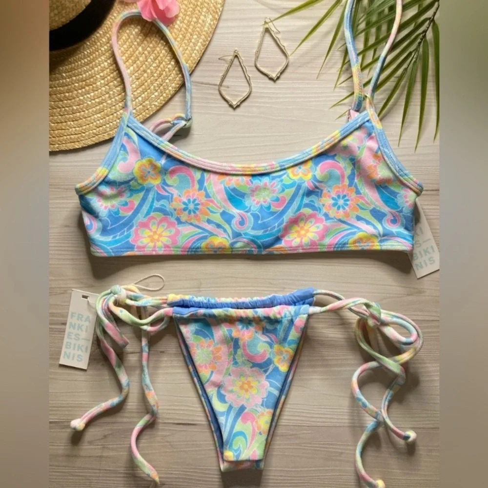 Frankie’s Bikinis Terry Bralette Bikini Top | Skimpy Terry Tia Bikini Bottom